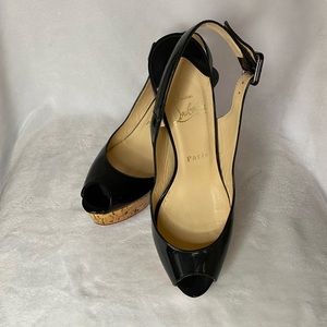 - Authentic Christian Louboutin Patent leather 38 1/2